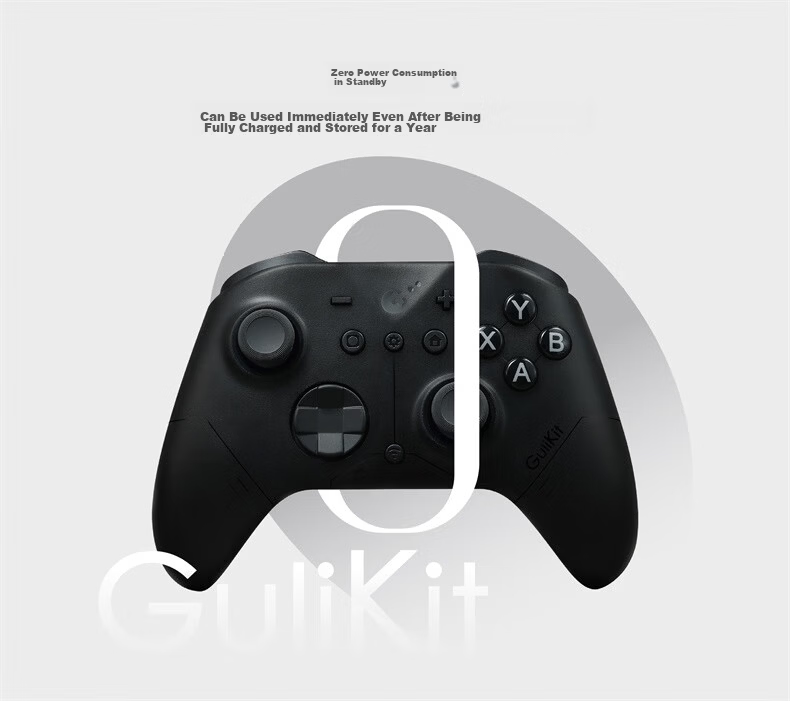 GuliKit Guli ES Pro Wireless Gaming Controller for Switch 2 with One-Key Wake-up, Compatible with Android, Apple, PC, Steam, TMR Joystick, Linear Type, Xbox Horizon 6 23