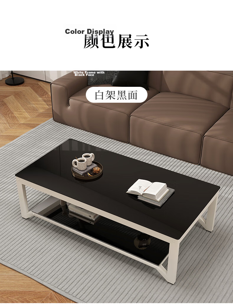 Fanshe Coffee Table, Living Room Coffee Table, Office Coffee Table, Home Living Room Glass Small Apartment Sofa Coffee Table, Modern And Simple 9