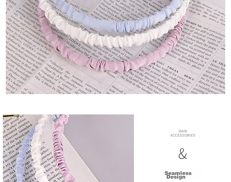 TaTanice Face Washing Headband Set of 5 Pieces, Hair Clip for Styling Bangs, Non-Slip Teethed Hair Tie, Secure without Tightening Head 12