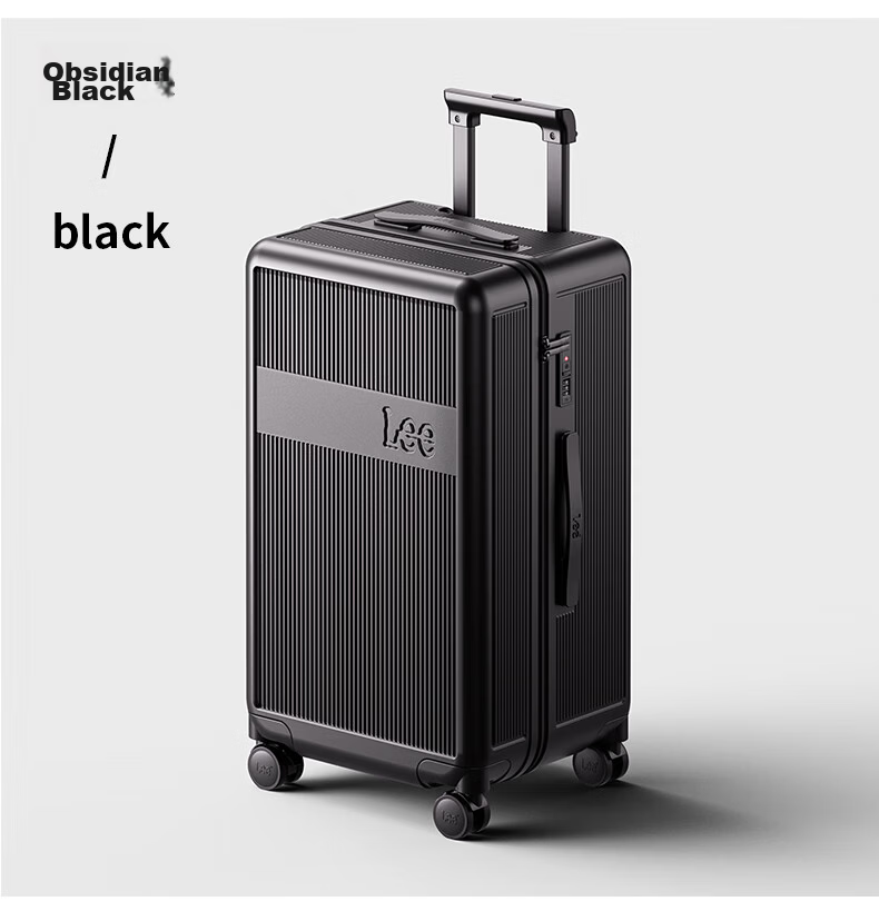 Lee High-Quality Large-Capacity Thickened Suitcase, Trolley Case, Travel Luggage, Password Lock Box, Aurora White, 28 Inches 34