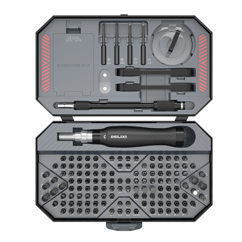 Delixi 145-in-1 Multifunctional Household Screwdriver Set Tool Kit