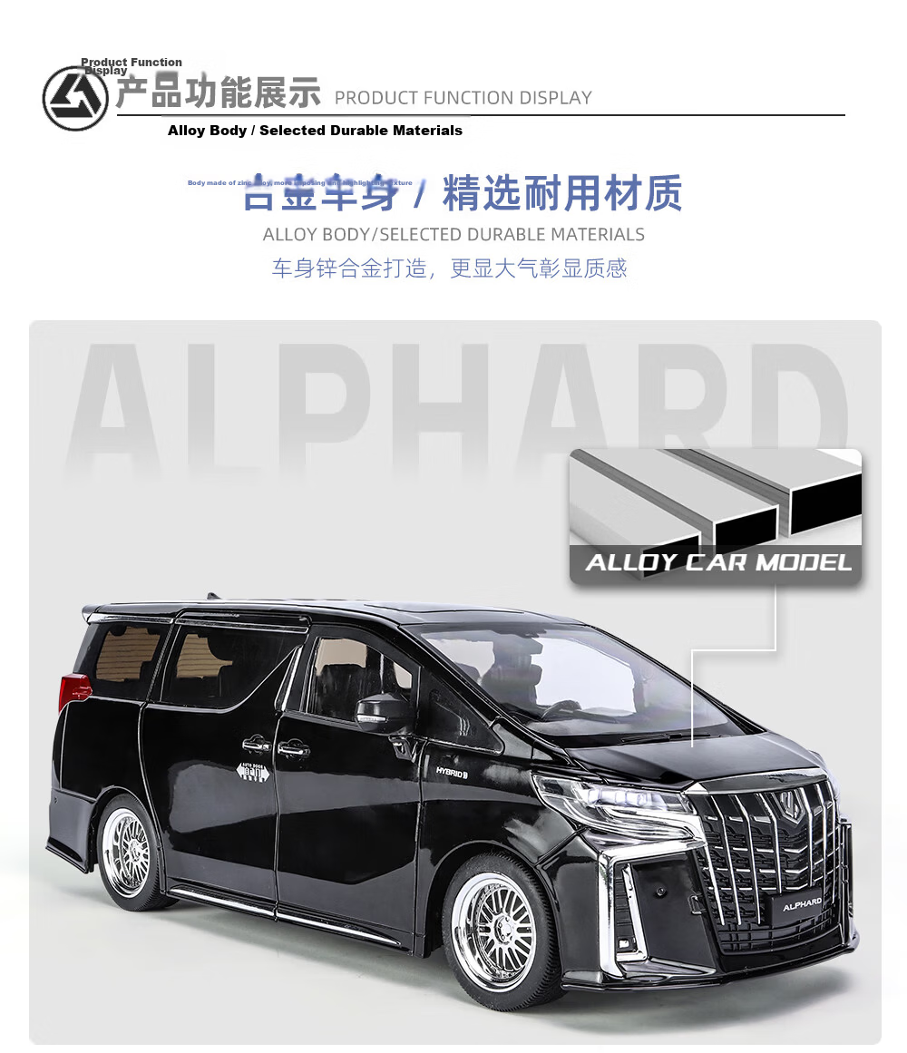 Heimanba Erfa White 1:18 Business Car Model, Realistic Alloy Children's Toy Car, Model Toy Decoration, Toy Car 7