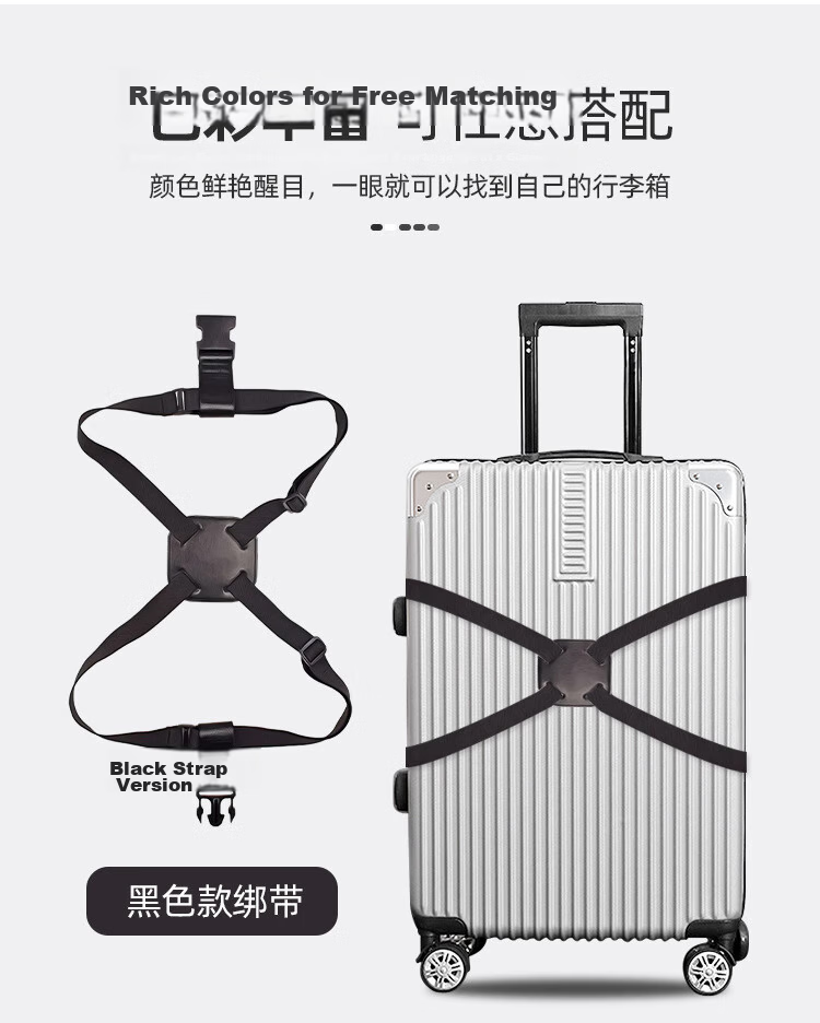 Xinqin Packing Strap, Cross Strap with Combination Lock, Luggage Tie-Downs, Suitcase Straps for Travel, Cargo Bundling Straps 10