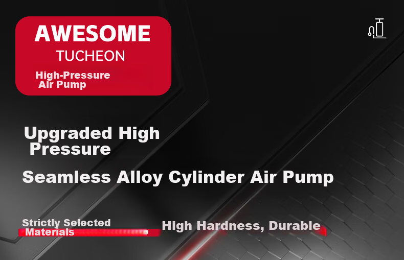 Ousen High-Pressure Air Pump for Bicycles, Electric Bikes, Cars, Basketballs, Balloons, with American, English, French Valve, Portable Cycling Inflator 3