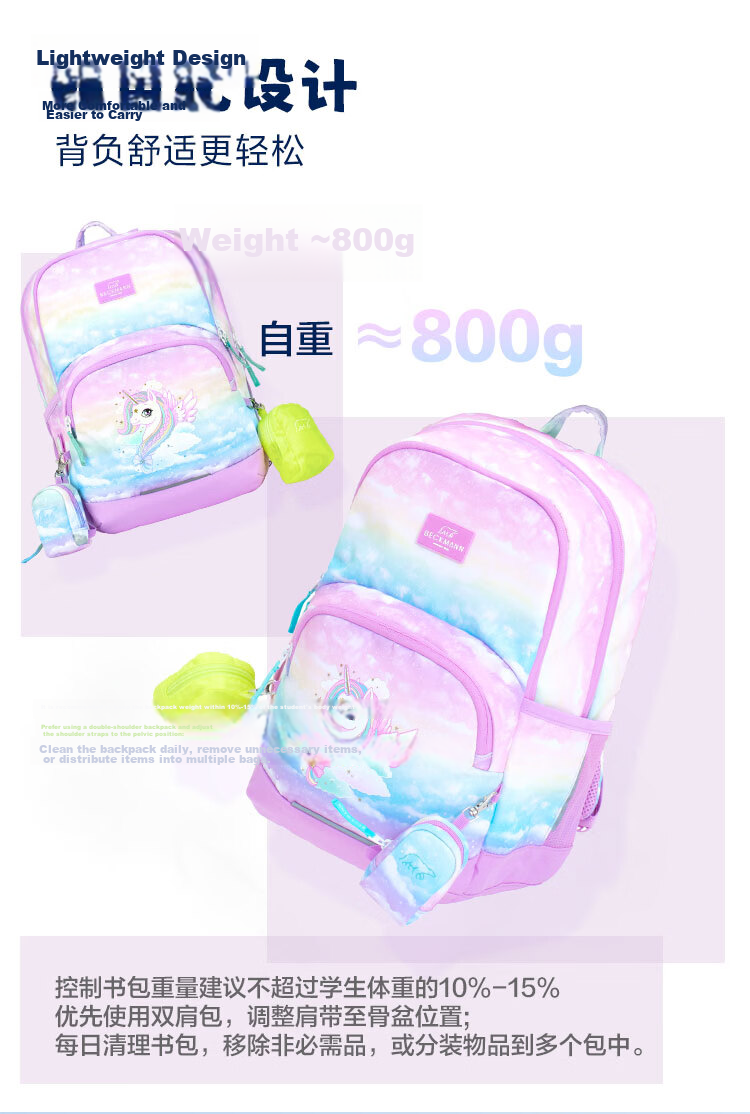 Beckmann Ergonomic Lightweight Primary School Backpack for Grades 1-3, Large Capacity, Stylish Kids' School Bag for Boys and Girls 6