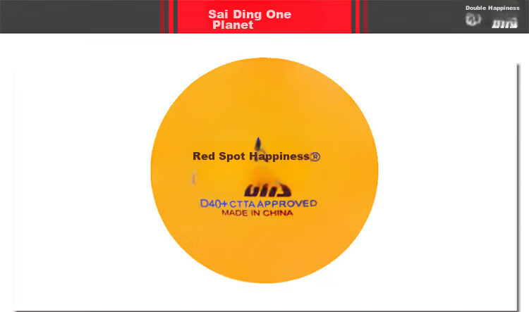 DHS Sai Di 40+ Three-Star White 3-Star Table Tennis Balls, ABS New Material with Seam, White (Pack of 10) 4