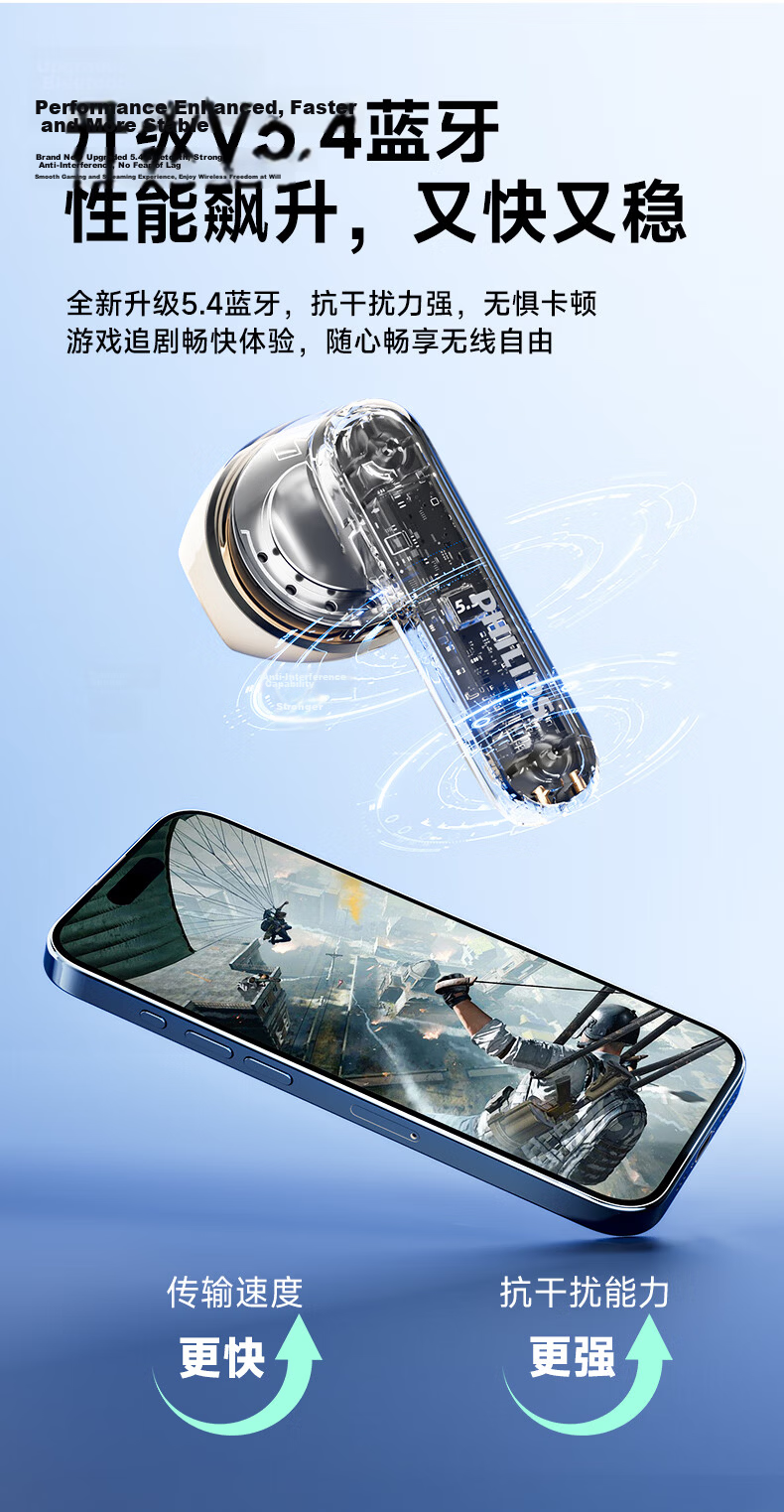 PHILIPS Bluetooth Earphones, True Wireless Semi-In Style, for Sports And Running, Mini Size, Music Noise Reduction, Gaming, Low Latency, Long Battery Life, Universal Fit, Compatible with Huawei And Apple, TAT1199-Blue 7