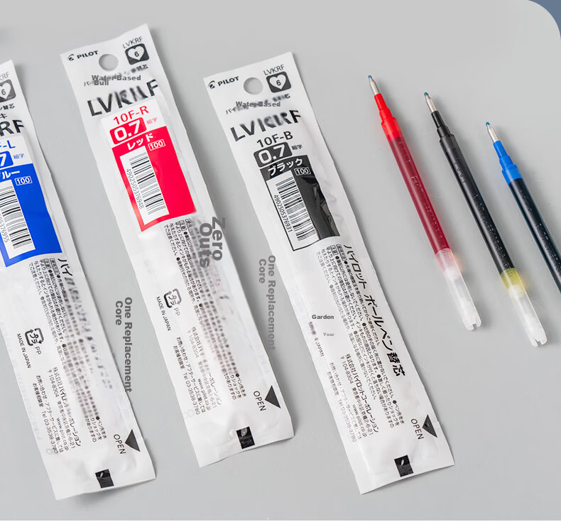 PILOT Vcorn Gel Pen Refill LVKN-15EF, Signature Pen Ink Refill, Original Replacement for Students' Stationery And Office Supplies, LVKRF-10F 0.7mm Blue Single Pe 7