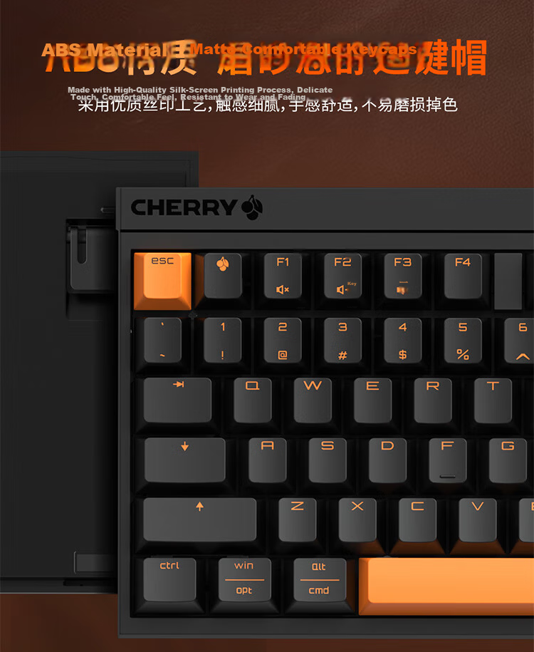 CHERRY MX2.0 PRO Mechanical Keyboard 108-Key Wireless Bluetooth Tri-Mode Gaming Keyboard for PC Office Valorant Delta Sky Blue Switch 10
