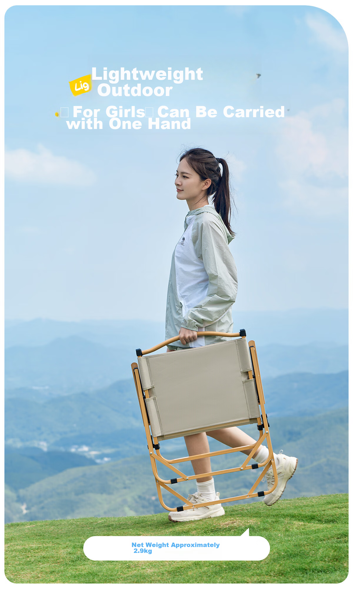 CAMEL Outdoor Camping Portable Lightweight Fishing Chair Camping Equipment Picnic Kemit Chair Folding Chair P016 21