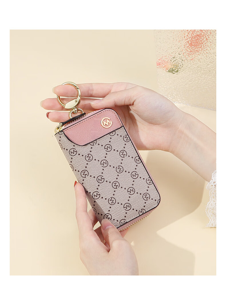 GOLF Women's Fashion Monogram Multifunctional Car Key Holder Multifunctional Coin Purse Gift Box Birthday Gift for Women 15