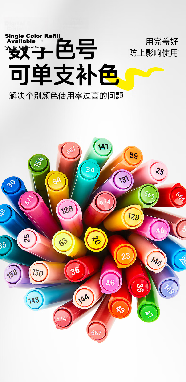 Touch Mark [Super Popular] Tachi Direct Liquid Acrylic Marker, 84 Colors, Soft Tip, Intelligent Ink Control, Non-Bleeding, Watercolor Pen, Student Art Supplies, Children's Birthday Gift 9