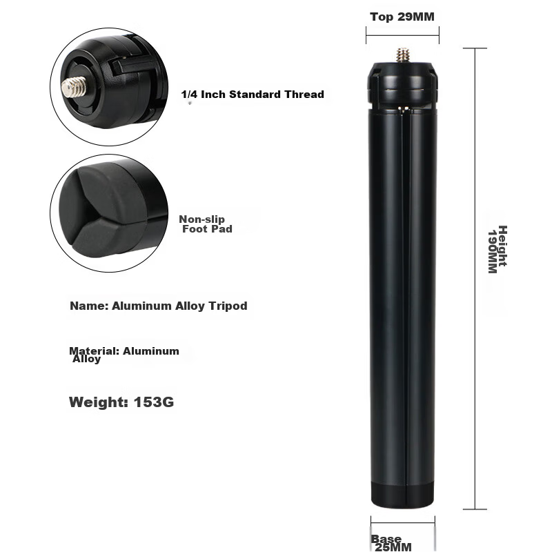 Qiye Bicycle Handlebar Bracket, Suitable for Pocket 3, DJI Action 5 Pro Camera, Instax 5 Accessories, X4 Mountain Bike, Action 6 Extension Pole 12