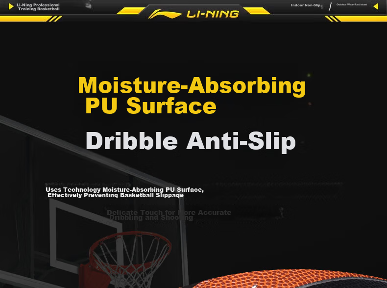Li-Ning Basketball for Adults, Professional Competition Basketball for Teenagers Aged 12-18, Outdoor Basketball Training for Middle School Entrance Exam, Gift for Boys 11