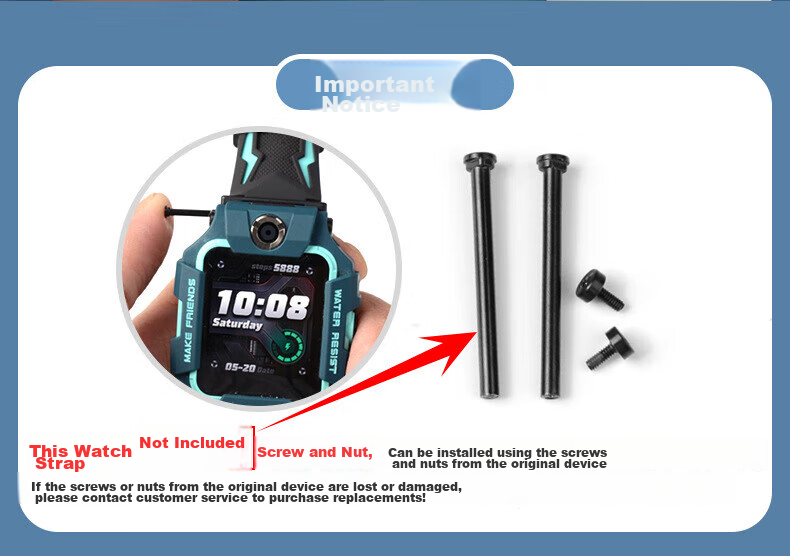 CHENSONG Silicone Replacement Strap for Huawei Kids Phone Watch 4 Pro/5 Vitality Edition/5 New Shine Edition with Removal Tool 1