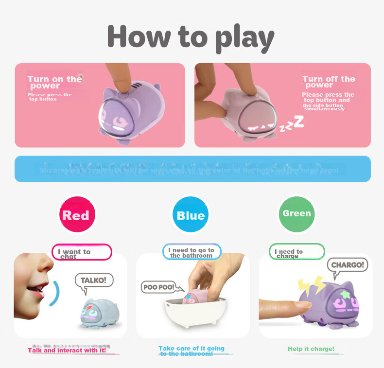 TAKARA TOMY TOMY Electronic Pet Emotional Interactive Companion Micro Robot Microlopets Puppy 086277 3