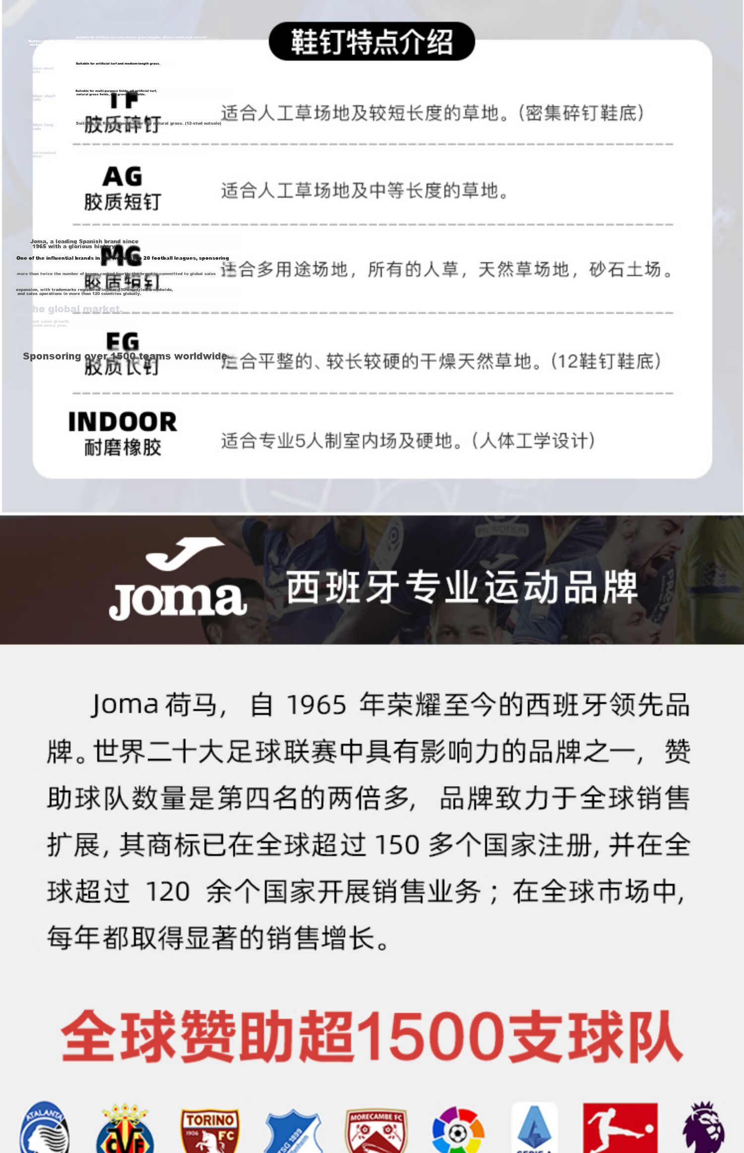 JOMA Kangaroo Leather Soccer Shoes for Men, Women, Adults, Children, Teenagers, Students MG Stud Soccer Match Training Shoes White Size 45 16