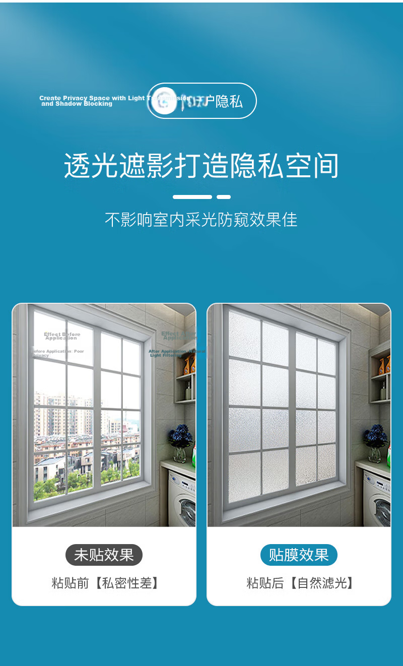 Quatrefoil Frosted Glass Static Cling Window and Bathroom Film 90x200cm Pure Frosted 4