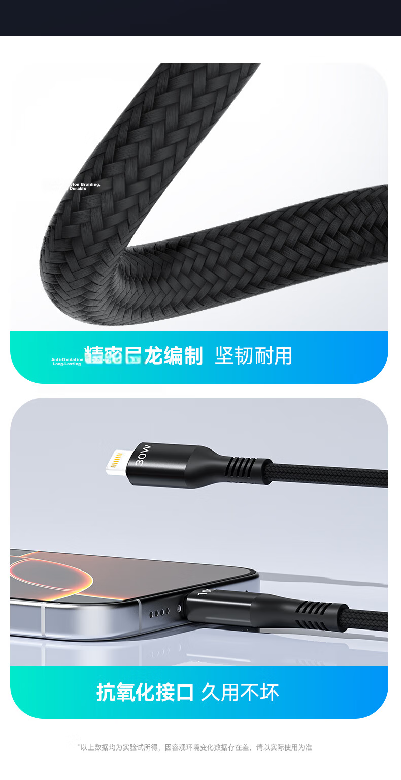JD Original Three-In Charging Cable 100W/88W/66W Fast Charging Data Cable with Three-Head Type-C Connector Suitable for Android, IPhone, Apple, Huawei, Xiaomi Phones And Car Wired Cable 19