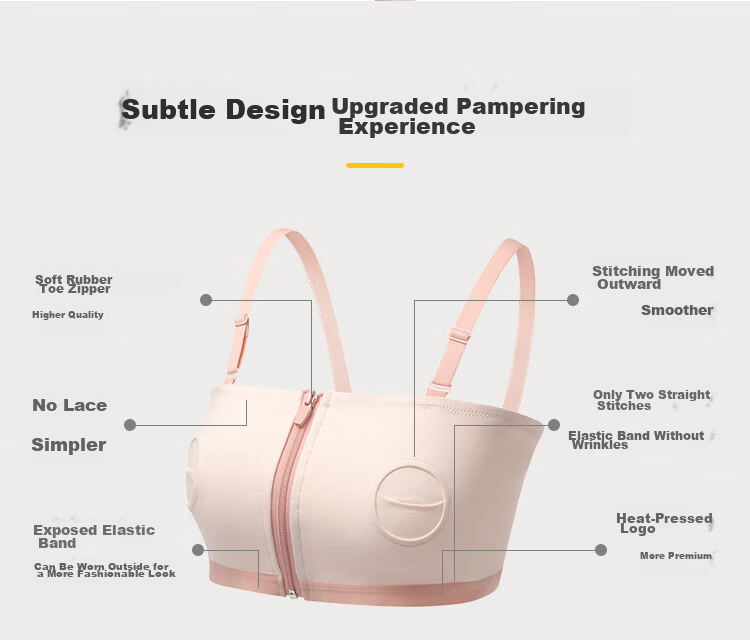 Medela Nursing Bra Postpartum Breastfeeding Maternity Versatile Underwear Breast Pump Compatible Baiyi Series Sakura Pink 13