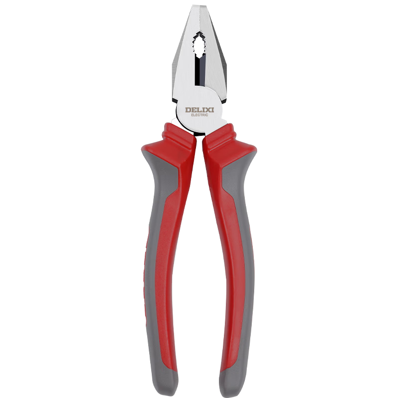 DELIXI ELECTRIC 8-inch 200mm Steel Wire Pliers Electrician Tongue Pliers Wire Cutting Pliers Labor-saving