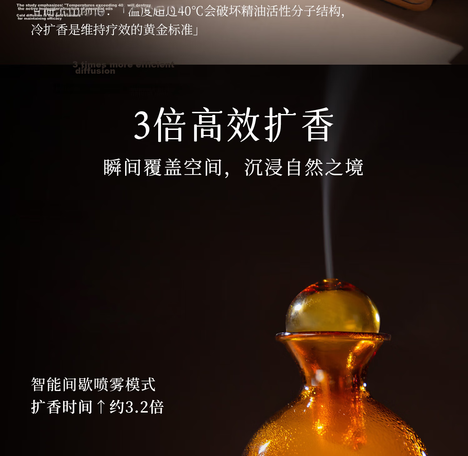 Jupiter & Venus Luminous Cool Scent Home Rechargeable Waterless Essential Oil Diffuser Aromatherapy Machine Teacher's Day Wedding Gift for Friends 4