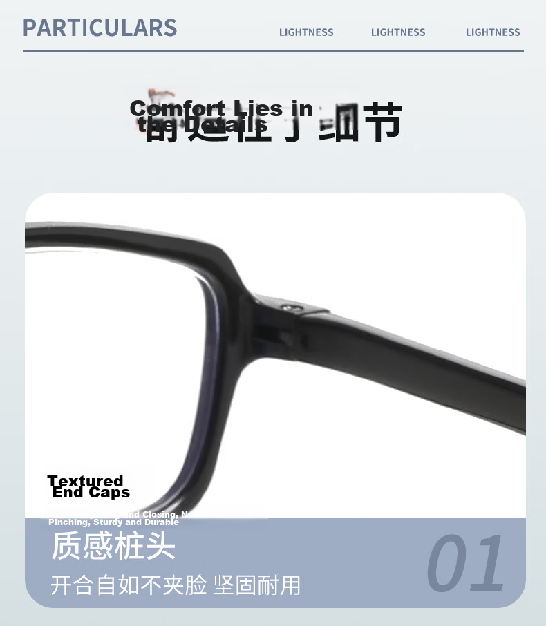 DRATRA Portable Foldable Reading Glasses HD Blue Light Blocking Lightweight Comfortable TR Frame for Middle-aged and Elderly 9
