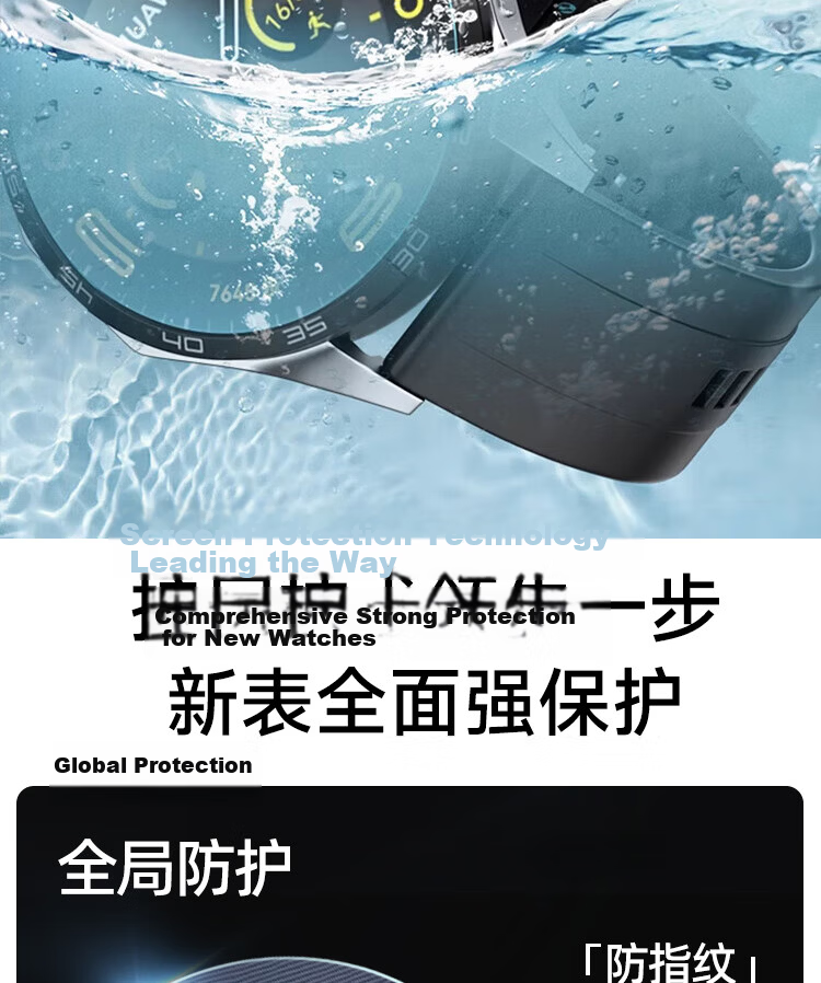 Moho [Dust-Free Chamber 1 Piece] Tempered Glass Screen Protector for Huawei WATCH GT4 41MM, Scratch-Resistant, Drop-Proof, Wear-Resistant Full Coverage HD Watch Screen Protector 9