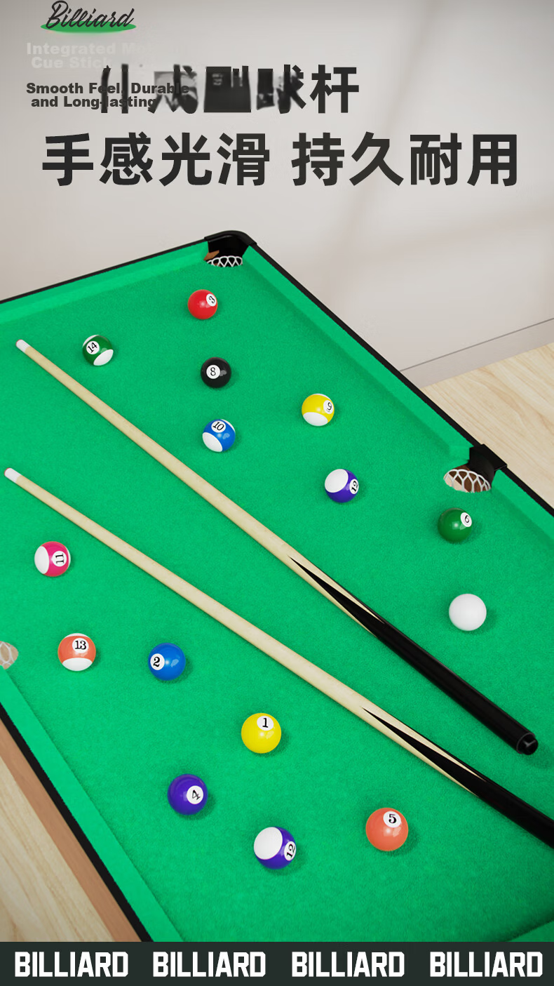 Wozhi Children's Billiard Table Home Pool Table Toy for Boys and Girls Ages 6-8-12 Birthday Gift 8