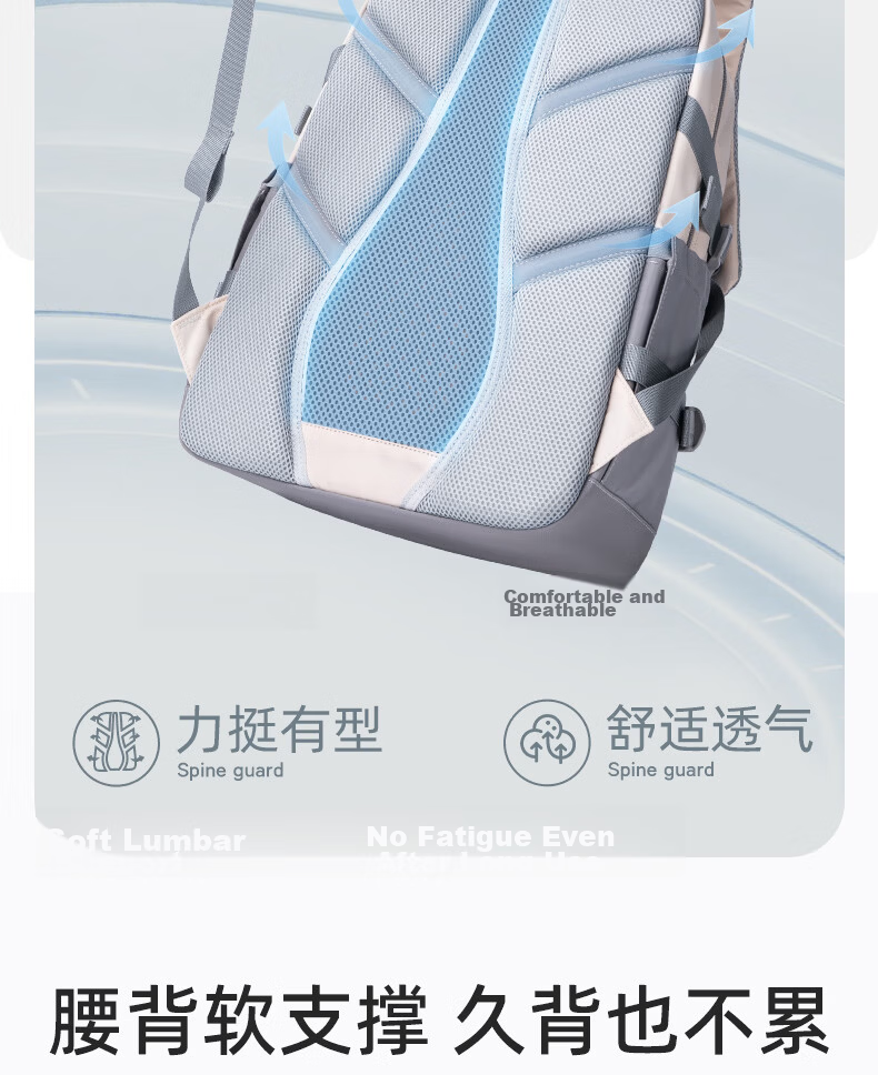 ZUONU Middle School Student Backpack Large Capacity Multi-Compartment Backpack for Boys And Girls High School Students Simple Double Shoulder Bag Black 5