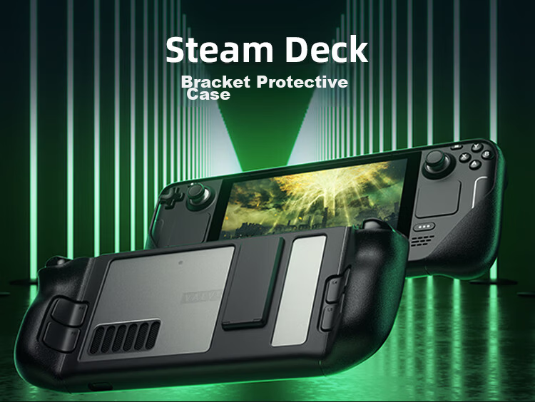 JSAUX Steam Deck OLED Protective Case Stand Accessory TPU Soft Shell Full Coverage Shockproof Non-Slip Gaming Handheld Console PC0105 1