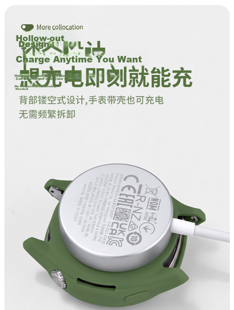 CHENSONG New Release GT7 Liquid Silicone Protective Case for Huawei Watch GT6/GT7 46mm Black Shockproof Anti-Collision 8