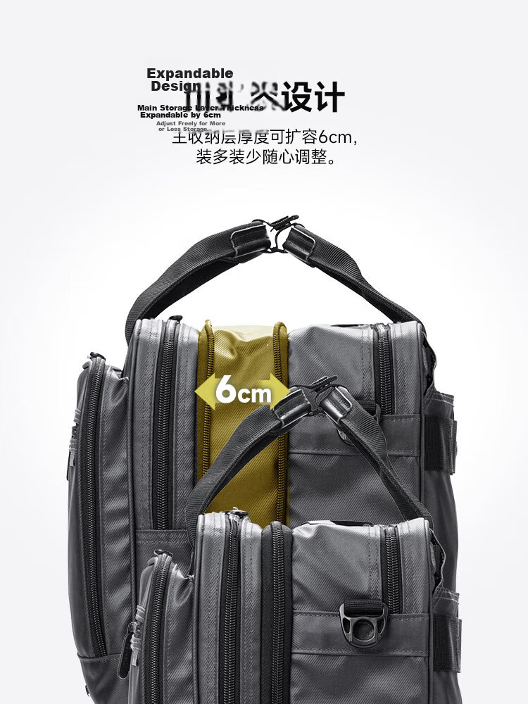 SANWA 15.6-Inch Large Capacity Laptop Bag, Handheld Water-Resistant Backpack, Multifunctional Shoulder Crossbody Bag, 28L 12