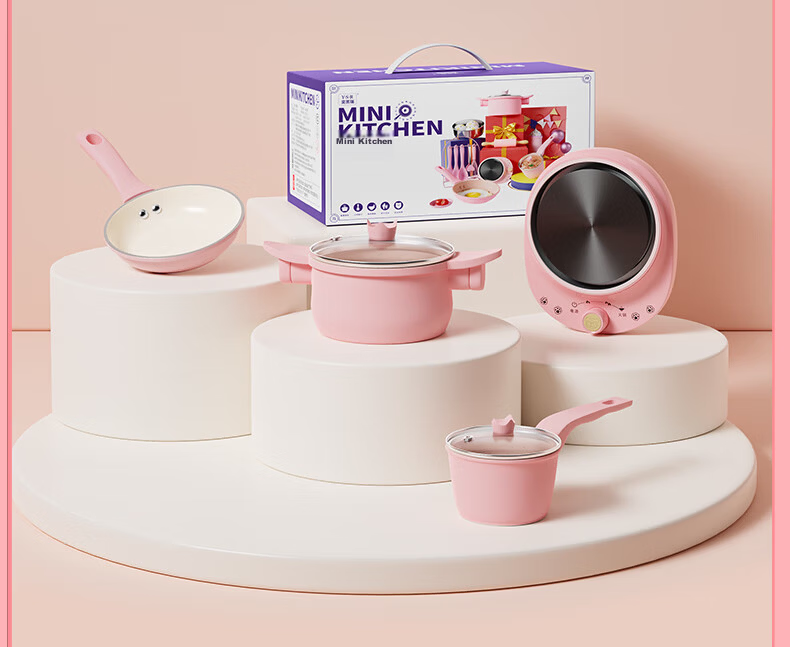 Yisr Mini Kitchen Girls Birthday Gift Toy 7-14 Years Old Children 8-12 Set 9-11 Real Cooking Toy 23
