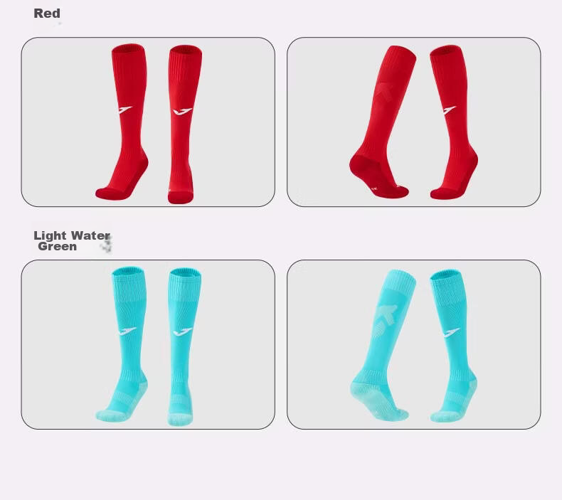 JOMA Kids Mid-Calf Breathable Non-Slip Thickened Soccer Socks Light Blue S 18