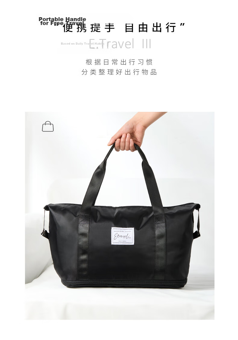 Etravel Travel Bag Large Capacity Expandable Suitcase with Handle for Men And Women, Storage Bag for Maternity, Business Trip Luggage Bag, Purple 7