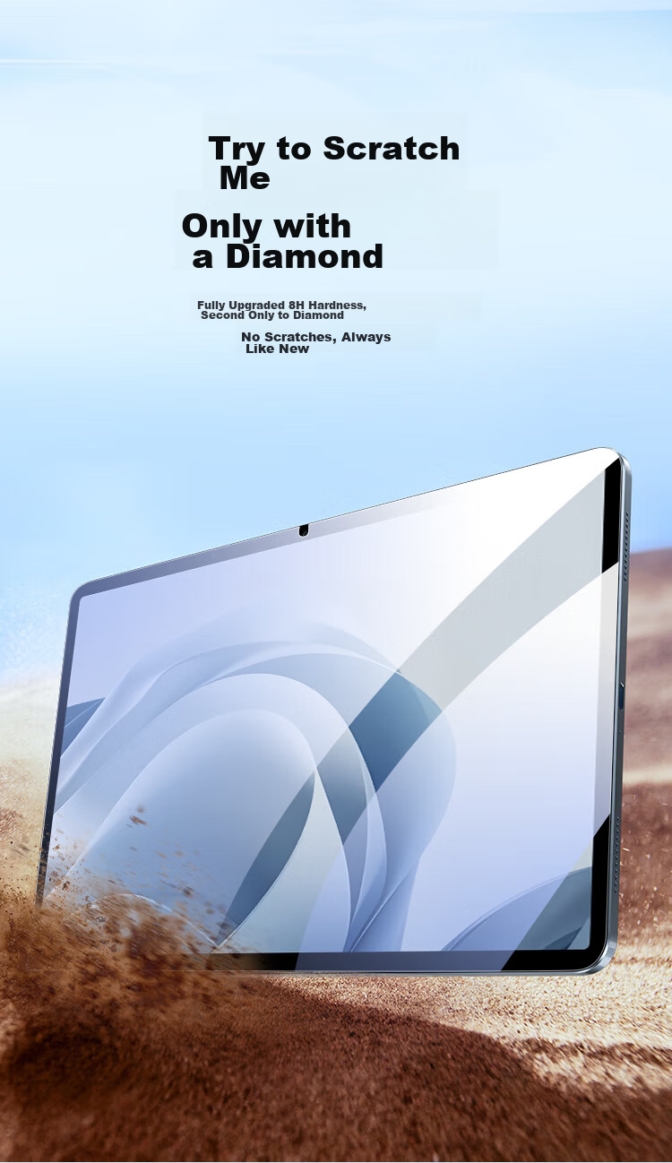 ALittleFlower Tempered Glass Screen Protector for OPPO Pad SE 11-inch 2025 Model, High-Definition Anti-Fall, Anti-Fingerprint, Scratch-Resistant Protective Film 3
