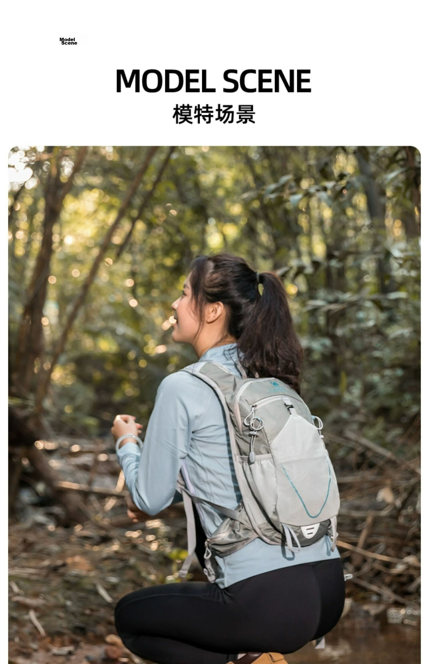 CAMEL Outdoor Hiking Backpack, Lightweight Running Sports Bag for Men And Women, Trail Running Cycling Travel Backpack, 1152253010C Gray 22