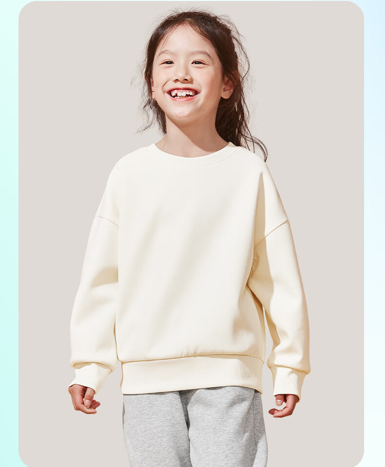 Baleno Girls' Spring And Autumn Outfit 2024, Fashionable Round Neck Sweatshirt for Little Girls, Children's Autumn Sweatpants Two-Piece Set 6