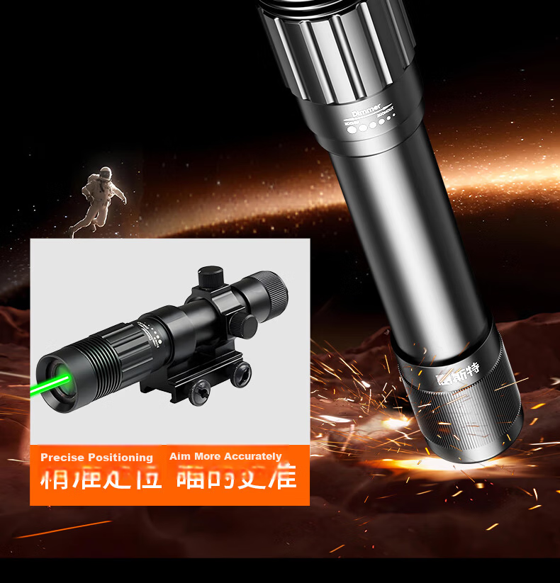 Whist H11 High-Power Bright Green Laser Pointer with Long Battery Life, Constant-On Green Laser Light, Desert Star Pointer, Rechargeable Long-Range Stargazing Pen, Infrared 12