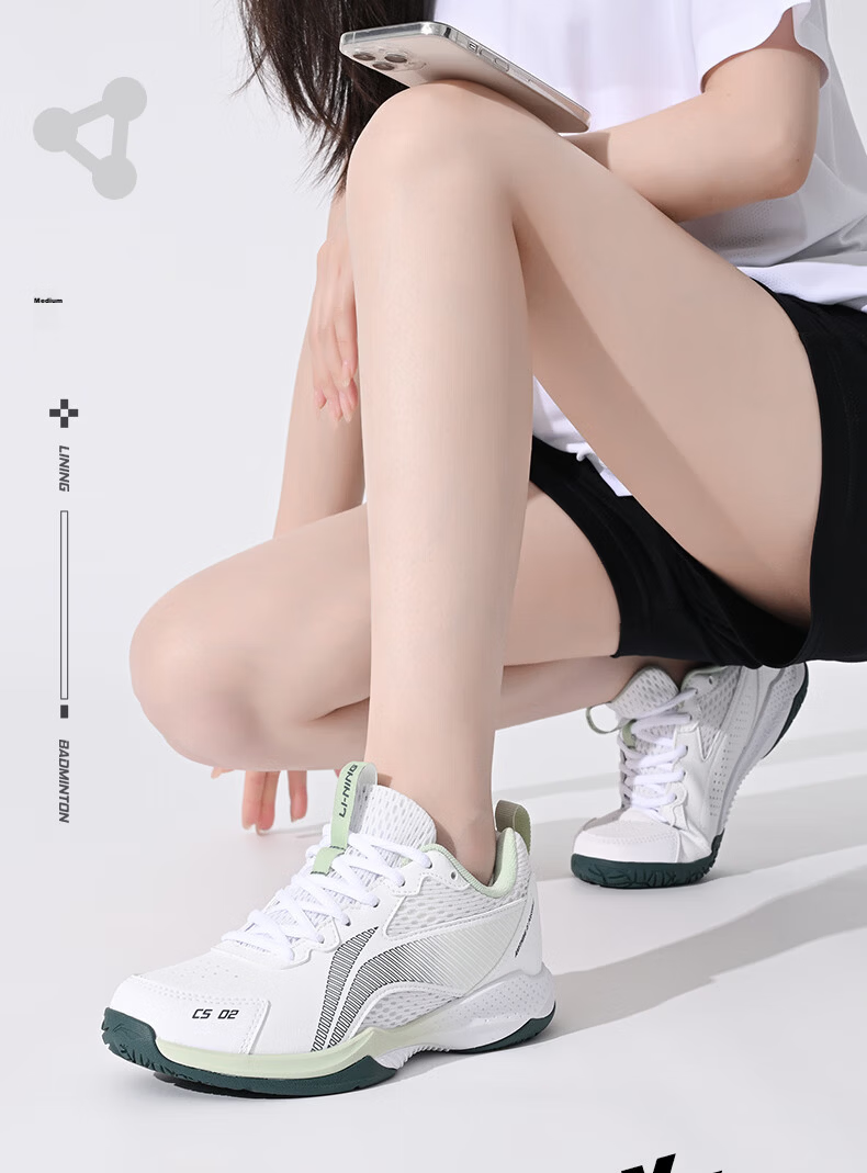 LI-NING Badminton Shoes Tanjun Cloud Unisex Non-Slip Wear-Resistant Shock Absorption Ultra-Light Breathable Competition Training Sports Shoes 6