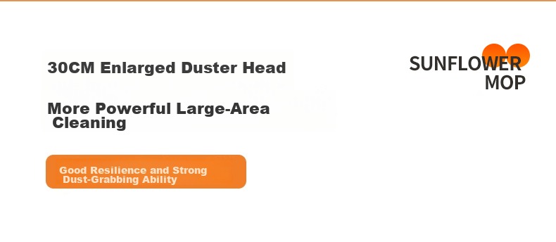 YNK·UNIORAM Sunflower Telescopic Mop Household One-Push Clean Hands-Free 2025 New Sunflower Ceiling Cleaning Tool 5