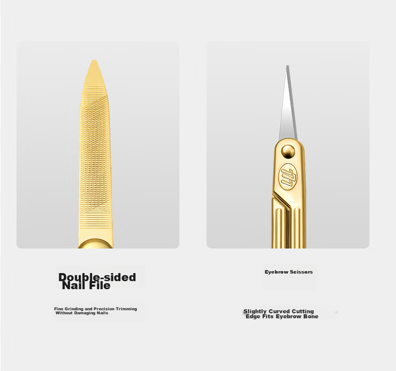 777 Nail Clipper Set Tool Imported Nail Clippers Diagonal Nail Scissors Ear Pick Full Gift Set PH111G Teacher's Day Gift 19