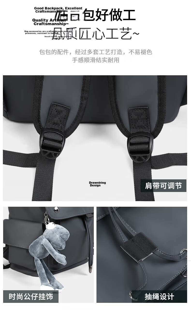Aiqinghai Backpack for Women, Suitable for Middle School, High School And College Students, Laptop Bag with 15-Inch Large Capacity, Travel Backpack for Grades 4-6 8