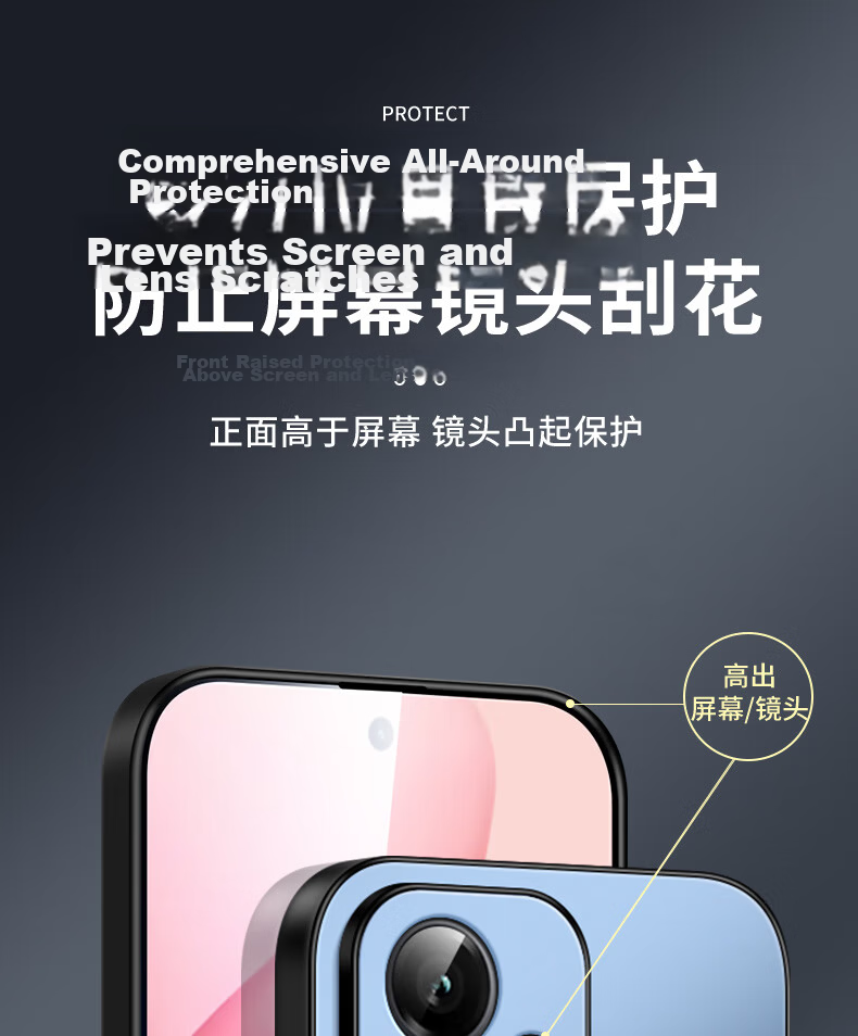 Shangsu Compatible with Honor 400 Phone Case Huawei Honor 400 Protective Cover AG Matte Lens Full Coverage Shockproof HUAWEI Solid Color Simple Business Unisex Case Graphite Black 6