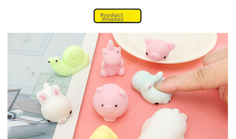 Huashimeng, Eye-Popping Dragon Squeeze Toy, Cute Stress-Relief Stationery Doll Toy Gift for Childre 8