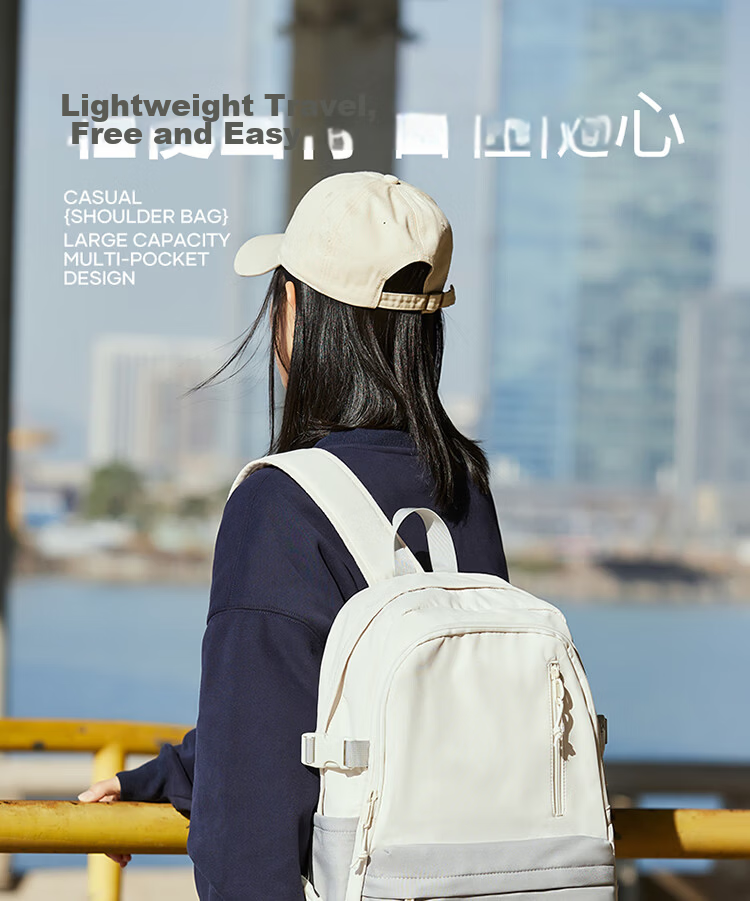 Landcase Korean Style Large Capacity School Backpack for Elementary, Middle, and High School Girls Campus Shoulder Bag 1608 Gray White 1