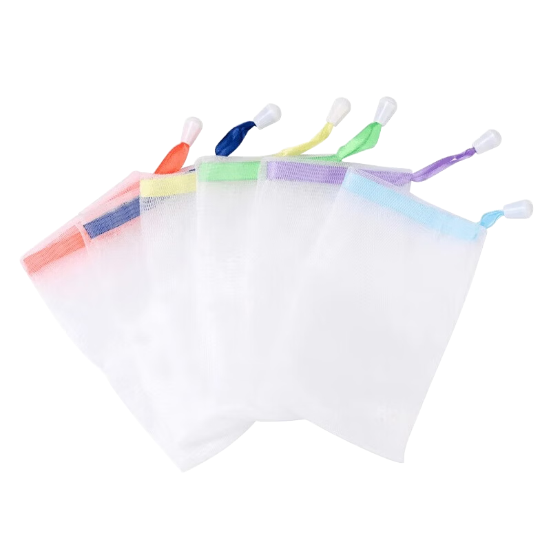 UPLUS Double-Layer Thickened Foaming Soap Bag, 10 Large Soap Bags for Facial Cleanser Foaming and Washing