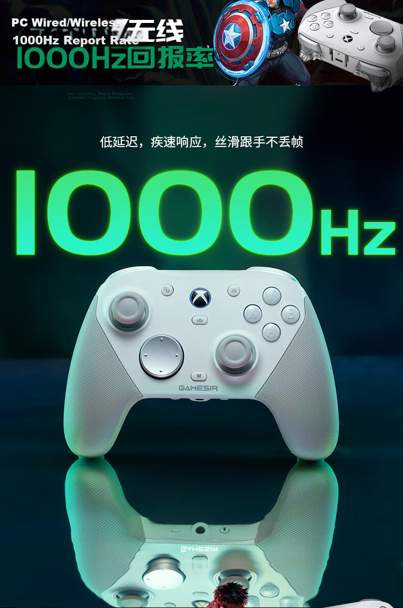 GAMESIR Zone Zero ZZZ Collaboration G7 Pro Gaming Controller Mihoyo Microsoft Xbox Licensed Elite Wireless Bluetooth PC Steam Android Series Motion TMR Joystick 16