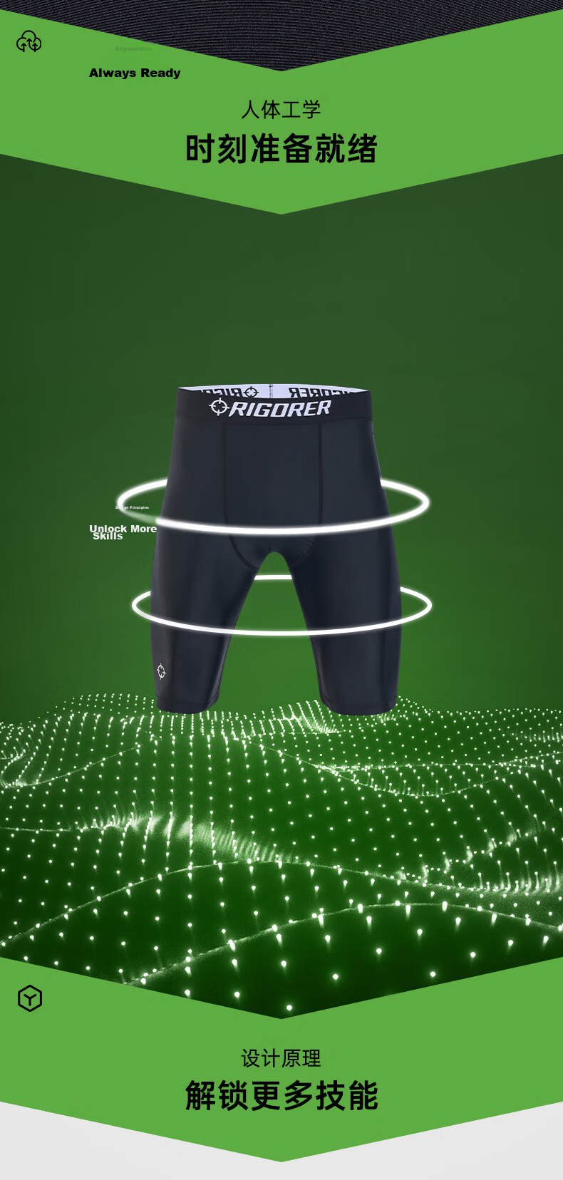 Zhunzhe Men's Compression Shorts Summer Sports Fitness American Quick-Dry High Elastic Training Base Layer Pants 3